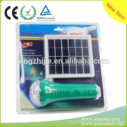 high quality cheap 2w portable led solar energy camping torch light with USB for home manufacturer china